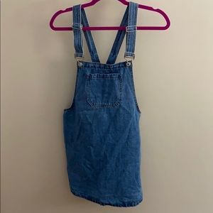 Overall jean dress